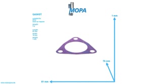 GASKET - 05150193 suitable for MTU engines