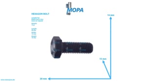 HEXAGON BOLT - 06012847114 suitable for MAN D engines HEXAGON BOLT - 06012847114 suitable for MAN D engines