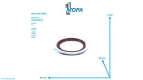 SEALING RING - 06566310239 suitable for MAN D engines