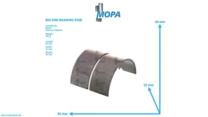BIG END BEARING PAIR - 12160709 suitable for Deutz engines