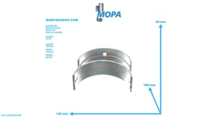 MAIN BEARING PAIR - 12161294 suitable for MWM & Deutz engines