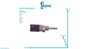 RESIST.THERMOMETER - 12299469 suitable for MWM & Deutz engines