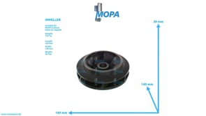 IMPELLER - 12314282 suitable for MWM & Deutz engines