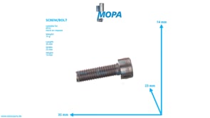 SCREW/BOLT - 204762008005 suitable for MTU engines