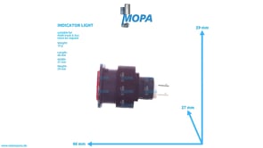 INDICATOR LIGHT - 50252107001 suitable for MAN D-engines INDICATOR LIGHT - 50252107001 suitable for MAN D-engines