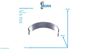 MAIN BEARING HALF - 5240336602 suitable for MTU engines
