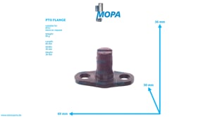 PTO FLANGE - 5501810027 suitable for MTU engines