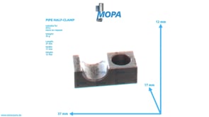 PIPE HALF-CLAMP - 700325015110 suitable for MTU engines