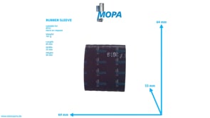 RUBBER SLEEVE - 700368057003 suitable for MTU engines