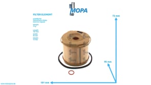 FILTER ELEMENT - 861014 suitable for Volvo/Volvo Penta engines