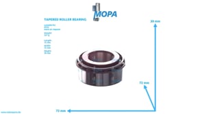 TAPERED ROLLER BEARING - 8699810014 suitable for MTU engines