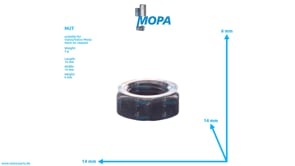 NUT - 940175 suitable for Volvo/Volvo Penta engines