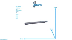 SPLIT PIN - 000094001624 suitable for MTU engines