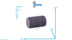 DOWEL PIN - 000007016216 suitable for MTU engines