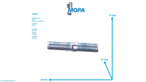 STUD - 000835012028 suitable for MTU engines