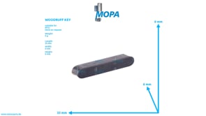 WOODRUFF KEY - 006885005018 suitable for MTU engines