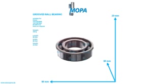 GROOVED BALL BEARING - 01109063 suitable for Deutz engines