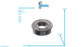 GROOVED BALL BEARING - 01109050 suitable for Deutz engines