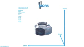 HEXAGON NUT - 01144646 suitable for Deutz engines