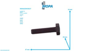 HEXAGON BOLT - 01148540 suitable for Deutz engines