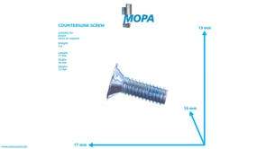 COUNTERSUNK SCREW - 01151629 suitable for Deutz engines