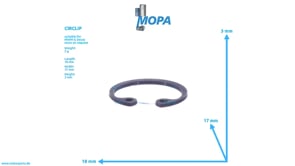 CIRCLIP - 01154621 suitable for MWM & Deutz engines