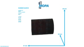 RUBBER SLEEVE - 01162744 suitable for Deutz engines
