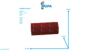 RUBBER SLEEVE - 01183500 suitable for Deutz engines
