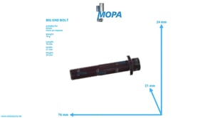 BIG END BOLT - 02424536 suitable for Deutz engines