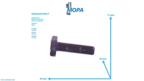 HEXAGON BOLT - 06012857218 suitable for MAN D engines