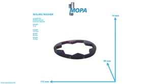 SEALING WASHER - 12161853 suitable for MWM & Deutz engines SEALING WASHER - 12161853 suitable for MWM & Deutz engines
