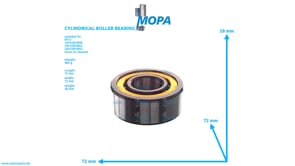 ZYLINDERROLLENLAGER - 205412423002 passend für MTU Motoren