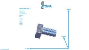 HEXAGON BOLT - 304017008076 suitable for MTU engines HEXAGON BOLT - 304017008076 suitable for MTU engines