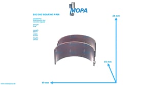 BIG END BEARING PAIR - 51024106453 suitable for MAN D-engines