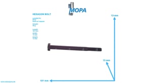 HEXAGON BOLT - 000931008397 suitable for MTU engines