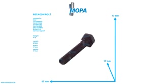 SECHSKANTSCHRAUBE - 000933010144 passend für MTU Motoren