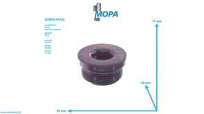 SCREW PLUG - 0009973532 suitable for MTU engines