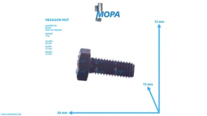 HEXAGON NUT - 01100152 suitable for Deutz engines