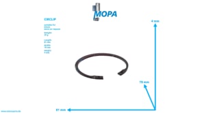 CIRCLIP - 01107852 suitable for Deutz engines
