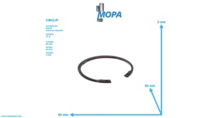 CIRCLIP - 01107855 suitable for Deutz engines
