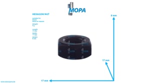 HEXAGON NUT - 01127084 suitable for Deutz engines