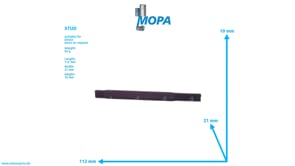 STUD - 01152500 suitable for Deutz engines