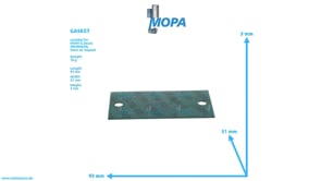 GASKET - 02128033 suitable for MWM & Deutz engines