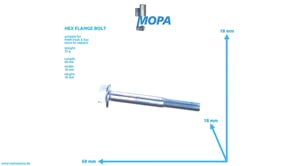HEX FLANGE BOLT - 06032158312 suitable for MAN D engines
