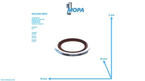 SEALING RING - 06566310110 suitable for MAN D engines