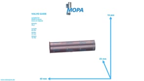 VALVE GUIDE - 12343223 suitable for MWM & Deutz engines