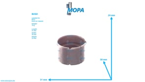 BUSH - 4030550650 suitable for MTU engines