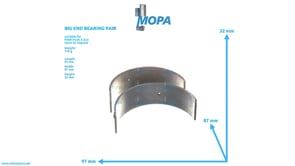 BIG END BEARING PAIR - 51024106488 suitable for MAN D engines BIG END BEARING PAIR - 51024106488 suitable for MAN D engines