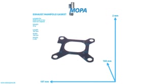 EXHAUST MANIFOLD GASKET - 51089010152 suitable for MAN D-engines