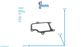 GASKET - 51089020143 suitable for MAN D engines